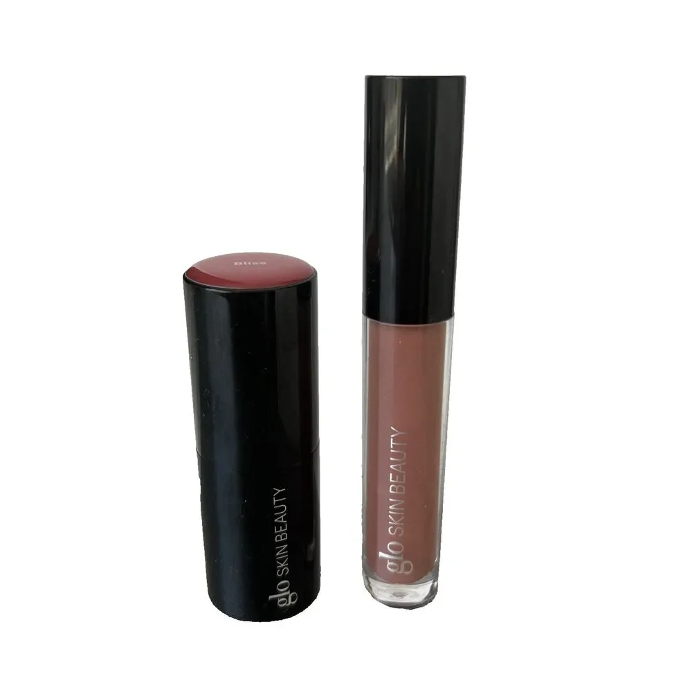 Glo Skin Beauty Bundle Cream Blush Stick Bliss & Lip Gloss Secret Agent NEW